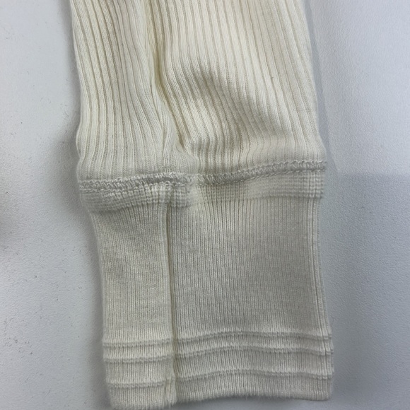 Petite  Lauren Ralph Lauren White Ribbed Top with 1/4 Zipper - Picture 9 of 14